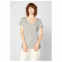 T-shirt Col U Jacksonville | Gris chiné
