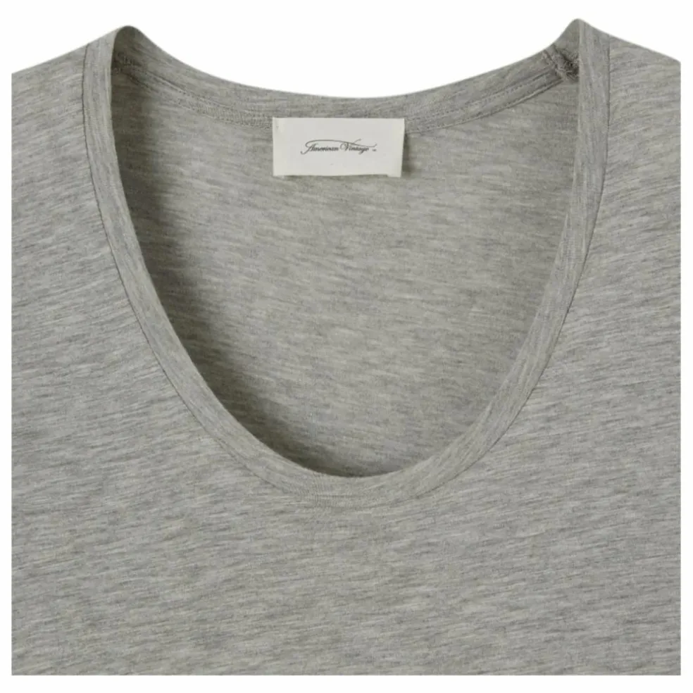 T-shirt Col U Jacksonville | Gris chiné