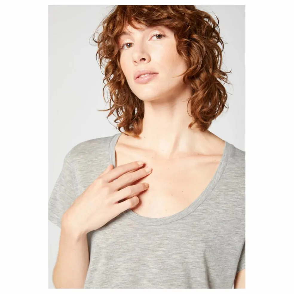 T-shirt Col U Jacksonville | Gris chiné