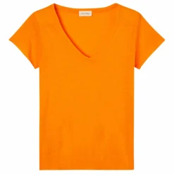 T-shirt Col V Jacksonville | Orange