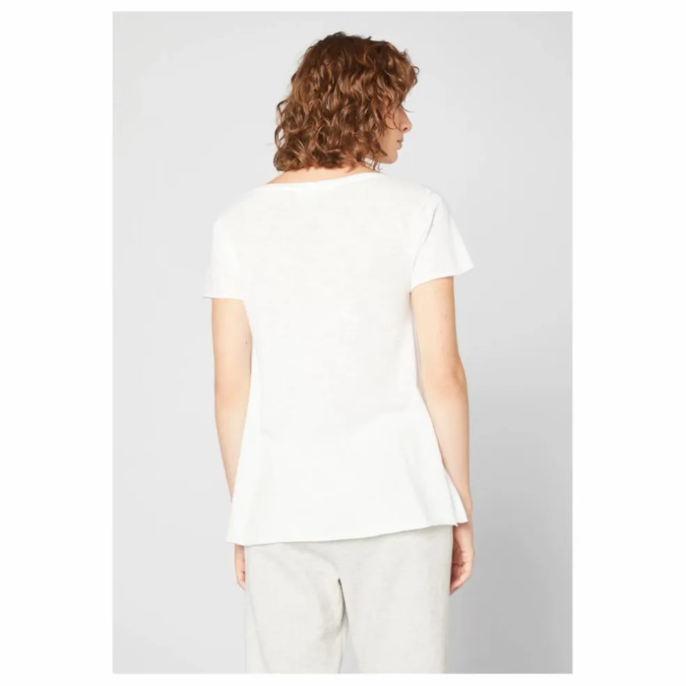 T-shirt Col V Jacksonville | Blanc