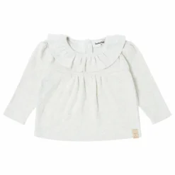 T-Shirt Col Volant | Ecru