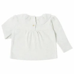 T-Shirt Col Volant | Ecru