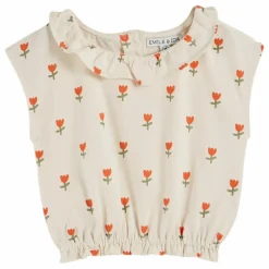 T-Shirt Collerette Grande Tulipe | Crème