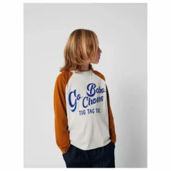 T-shirt Colorblock Bobo Choses Coton Bio | Gris chiné