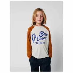 T-shirt Colorblock Bobo Choses Coton Bio | Gris chiné