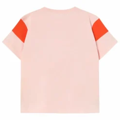 T-shirt Colorblock Coton Bio | Rose pâle