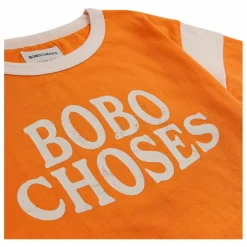 T-Shirt Coton Bio Bicolore | Orange