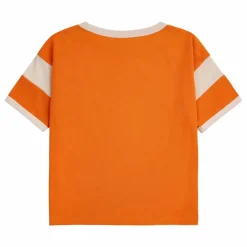 T-Shirt Coton Bio Bicolore | Orange