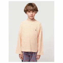 T-Shirt Coton Bio Rayé | Orange