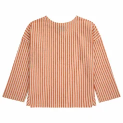 T-Shirt Coton Bio Rayé | Orange