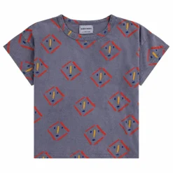 T-Shirt Coton Bio Visages | Gris anthracite