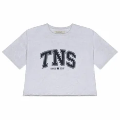 T-shirt Court Zoé | Gris chiné