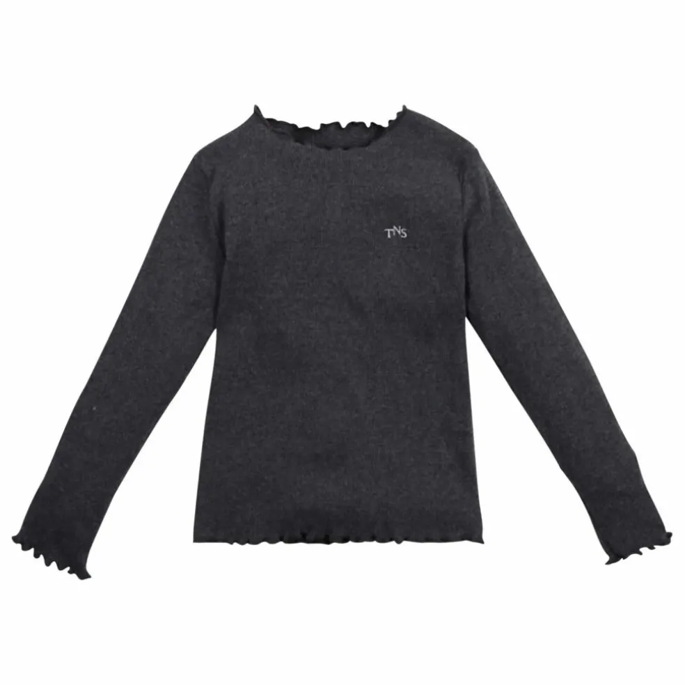 T-shirt Côtelé | Gris foncé
