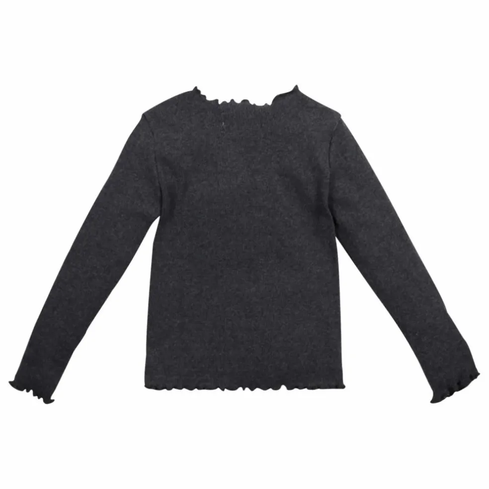T-shirt Côtelé | Gris foncé