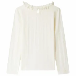 T-shirt Côtelé Bess Coton Bio | Ecru