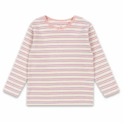 T-shirt Côtelé Ella Rayé Coton Bio | Rose