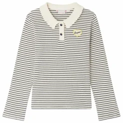T-shirt Côtelé Juanna Rayé | Ecru