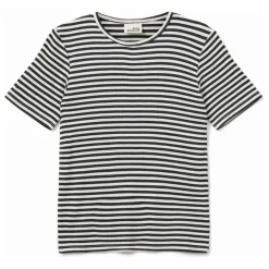 T-shirt Côtelé Nataliasy Rayé | Noir