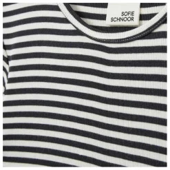 T-shirt Côtelé Nataliasy Rayé | Noir