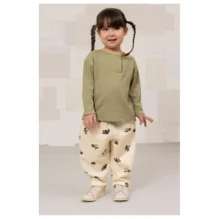 T-shirt Côtelé Orso Coton Bio | Vert kaki clair