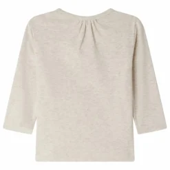 T-shirt Côtelé Tahsina Coton Bio | Beige chiné