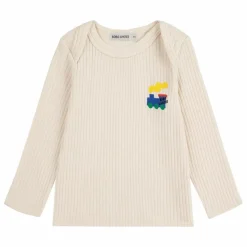 T-shirt Côtelé Train Coton Bio | Ecru