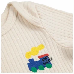 T-shirt Côtelé Train Coton Bio | Ecru