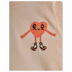 T-shirt Cœur Coton Bio | Rose pâle