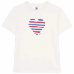 T-Shirt Cœur Jersey Léger Bio | Blanc