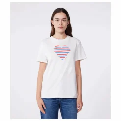 T-Shirt Cœur Jersey Léger Bio | Blanc