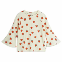 T-shirt Cœurs Coton Bio | Ecru