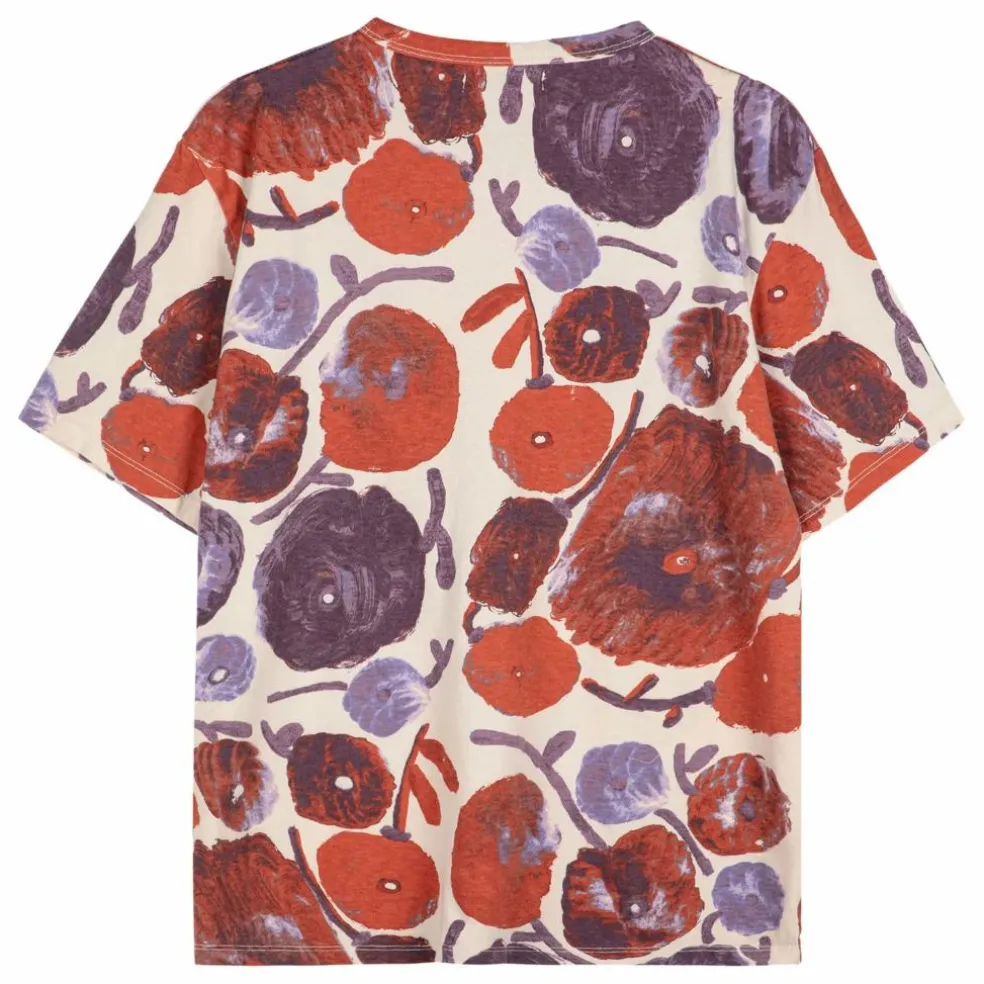 T-shirt Dahlia Coton Bio - Collection Femme | Blanc cassé