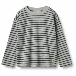 T-shirt Dallas Rayé Coton Bio | Bleu Clair