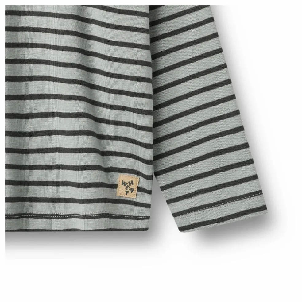 T-shirt Dallas Rayé Coton Bio | Bleu Clair