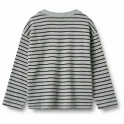 T-shirt Dallas Rayé Coton Bio | Bleu Clair