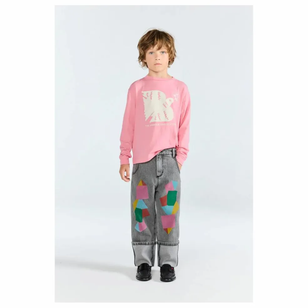 T-shirt Dog Coton Bio | Rose bonbon
