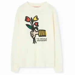T-shirt Dog Fleurs | Ecru
