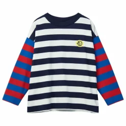 T-shirt Duo Stripe Coton Bio | Bleu