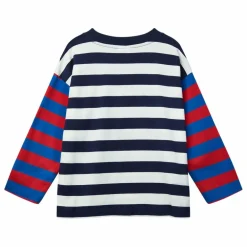 T-shirt Duo Stripe Coton Bio | Bleu