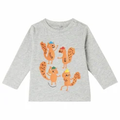 T-shirt Ecureuils | Gris chiné