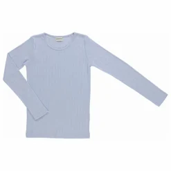 T-shirt Eglantine Côtelé Pointelle - Collection Femme | Bleu