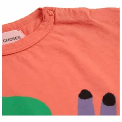 T-Shirt Escargot Coton Bio | Orange sanguine