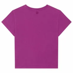 T-Shirt Fille Manches Courtes Coton Bio | Rose fuschia