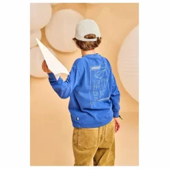 T-shirt Finley Paperplane Coton Bio | Bleu