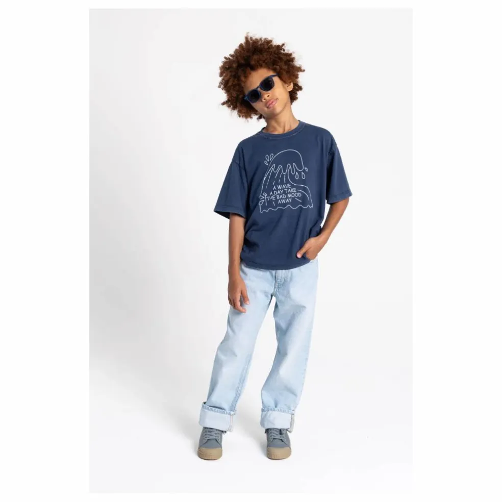 T-shirt Finn Coton Bio | Bleu marine
