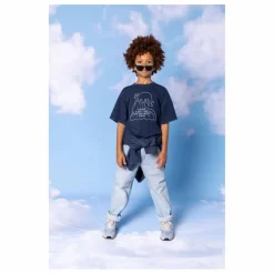 T-shirt Finn Coton Bio | Bleu marine