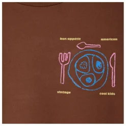 T-shirt Fizvalley Dîner | Marron