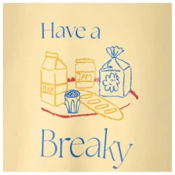 T-shirt Fizvalley Have A Breaky | Jaune pâle