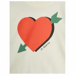 T-shirt Flèche Coeur Coton Bio | Ecru